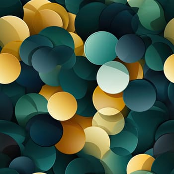 Abstract background with green, yellow, and blue circles (tiled)