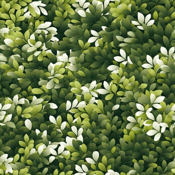 Seamless wallpaper vector of plant leaves foliage (tiled)