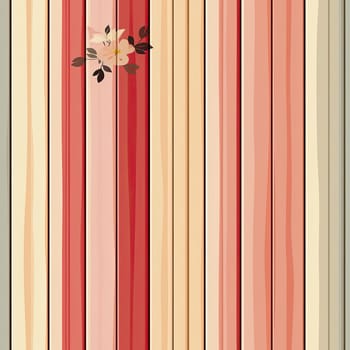 Exquisite floral wallpaper with varying wood grains in light red and dark beige (tiled)