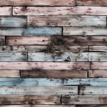 Wooden wall in blue and pink with layered colors and a rustic feel (tiled)