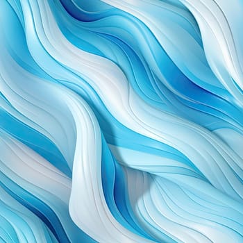 Intricate blue and white wavy paper background with vibrant colors (tiled)