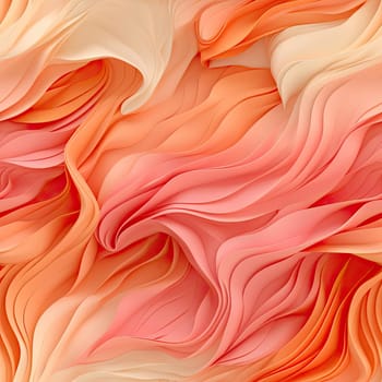 Vibrant orange and peach swirled background with multidimensional shading (tiled)