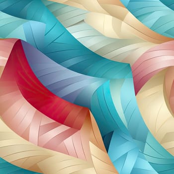 Colorful wavy paper with multidimensional shading and folded planes (tiled)