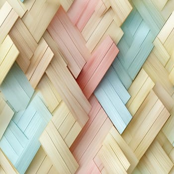 Wood wall texture in pink and blue with angled compositions (tiled)