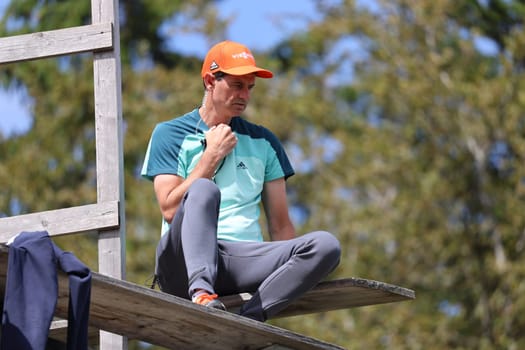 National coach Stefan Horngacher (ski jumping) at the summer course DSV ski jumper Hinterzarten 2023