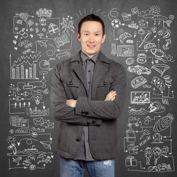 Young man life concept, lifestyle, sport, love, family, relations and children