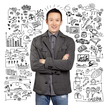 Young man life concept, lifestyle, sport, love, family, relations and children