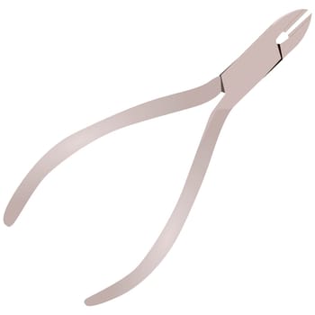Dental Orthodontic Mini Pin and Ligature Cutter. Vector illustration.