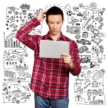 Young man life concept, lifestyle, sport, love, family, relations and children