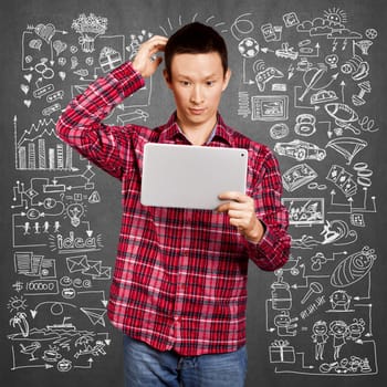 Young man life concept, lifestyle, sport, love, family, relations and children