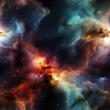 Nebula on a dark background with an ethereal atmosphere (tiled)