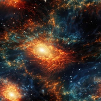 Vibrant galaxy with stars and stunning patterns (tiled)