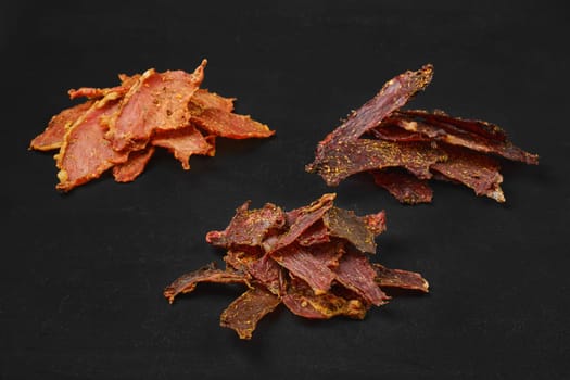 Assortment of spicy jerky meat
