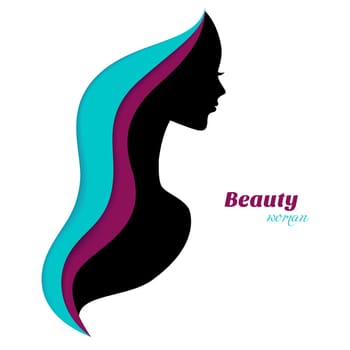 Vector illustration of Beautiful and young woman