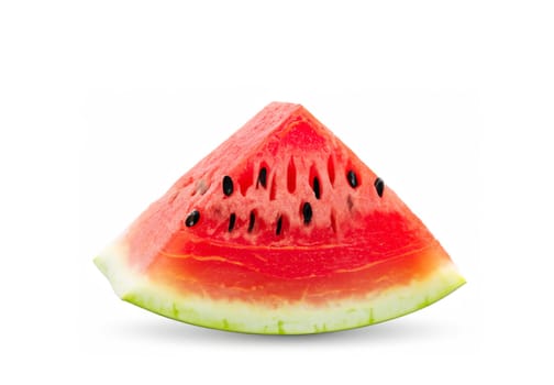 slice of watermelon isolated on white background