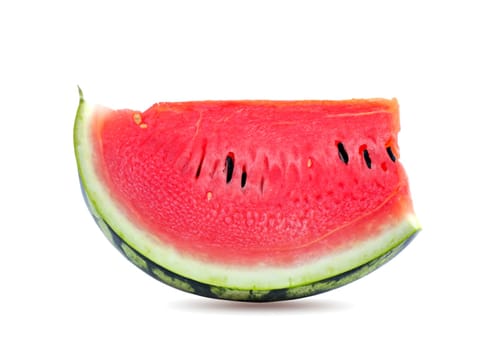 slice of watermelon isolated on white background