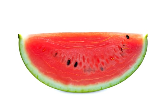 slice of watermelon isolated on white background