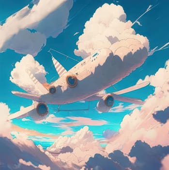 airplane. Image created by AI