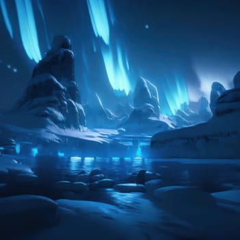 aurora borealis. Image created by AI