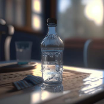 A bottle of water. Image created by AI