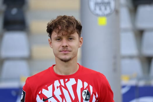 Fabian Rüdlin (SC Freiburg II / U23) at the team photo SC Freiburg II - U23 - Season 2023/24