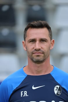 Liaison coach Felix Roth (SC Freiburg II / U23) at the team photo SC Freiburg II - U23 - Season 2023/24