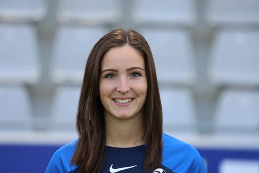 Team manager Thea Löffler (SC Freiburg II / U23) at the team photo SC Freiburg II - U23 - Season 2023/24 -