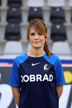 Dr. Lisa Bode (team doctor) at the team photo SC Freiburg II - U23 - Season 2023/24