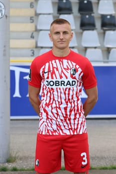 Alexander Lungwitz (SC Freiburg II / U23) at the team photo SC Freiburg II - U23 - Season 2023/24