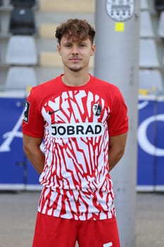 Fabian Rüdlin (SC Freiburg II / U23) at the team photo SC Freiburg II - U23 - Season 2023/24