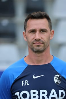 Liaison coach Felix Roth (SC Freiburg II / U23) at the team photo SC Freiburg II - U23 - Season 2023/24