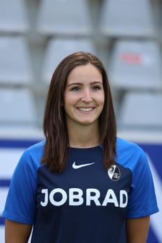 Team Manager Thea Löffler (SC Freiburg II / U23) at the team photo SC Freiburg II - U23 - Season 2023/24