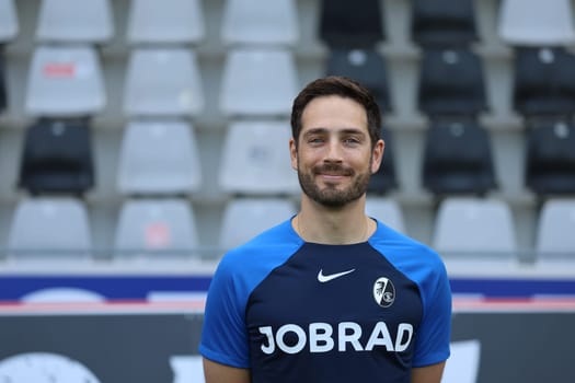 Nikos Karvouniaris (team doctor) at the team photo SC Freiburg II - U23 - Season 2023/24