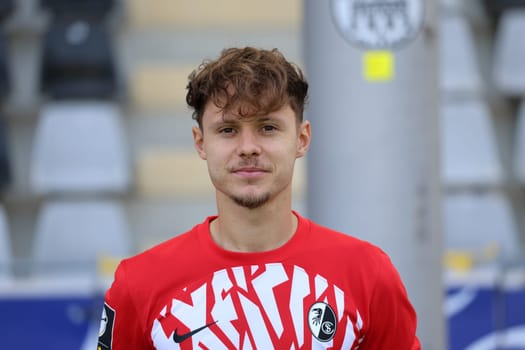Fabian Rüdlin (SC Freiburg II / U23) at the team photo SC Freiburg II - U23 - Season 2023/24