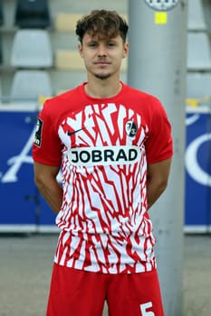 Fabian Rüdlin (SC Freiburg II / U23) at the team photo SC Freiburg II - U23 - Season 2023/24