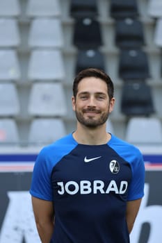Nikos Karvouniaris (team doctor) at the team photo SC Freiburg II - U23 - Season 2023/24