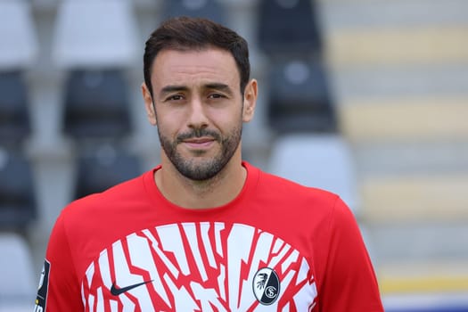 Hamadi Al Ghaddioui (SC Freiburg II / U23) at the team photo SC Freiburg II - U23 - Season 2023/24 -
