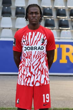 Franci Bouebari (SC Freiburg II / U23) at the team photo SC Freiburg II - U23 - Season 2023/24
