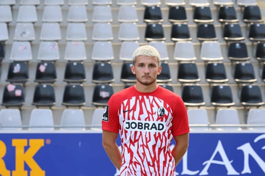 Julian Stark (SC Freiburg II / U23) at the team photo SC Freiburg II - U23 - Season 2023/24