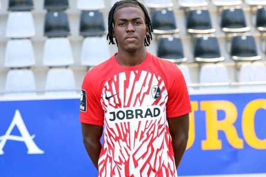 Franci Bouebari (SC Freiburg II / U23) at the team photo SC Freiburg II - U23 - Season 2023/24