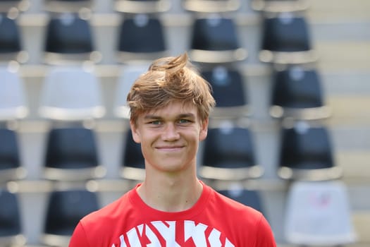 Oscar Wiklöf (SC Freiburg II / U23) at the team photo SC Freiburg II - U23 - Season 2023/24