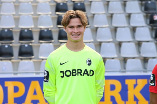 Goalkeeper Jaaso Jantunen (SC Freiburg II / U23) at the team photo SC Freiburg II - U23 - Season 2023/24 -