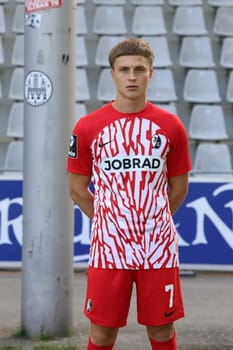 Guillaume Furrer (SC Freiburg II / U23) at the team photo SC Freiburg II - U23 - Season 2023/24