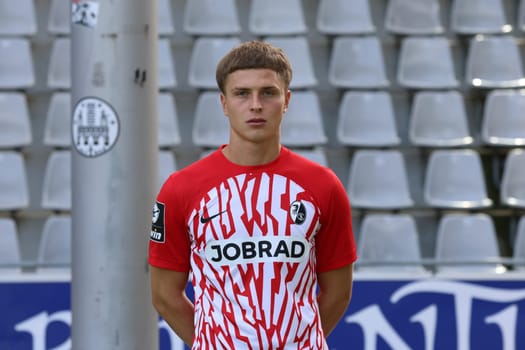 Guillaume Furrer (SC Freiburg II / U23) at the team photo SC Freiburg II - U23 - Season 2023/24