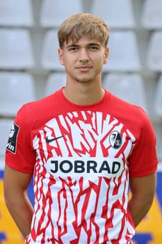 Felix Allgaier (SC Freiburg II / U23) at the team photo SC Freiburg II - U23 - Season 2023/24