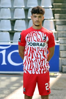 Mika Baur (SC Freiburg II - U23) at the team photo SC Freiburg II - U23 - Season 2023/24