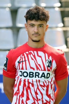 Mika Baur (SC Freiburg II - U23) at the team photo SC Freiburg II - U23 - Season 2023/24