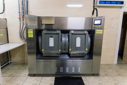 Industrial wash machine for washing big amount of textiles