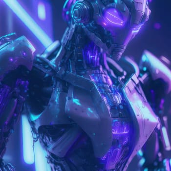 Technological cyborg. Image created by AI