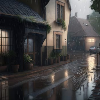 Rain. Image created by AI